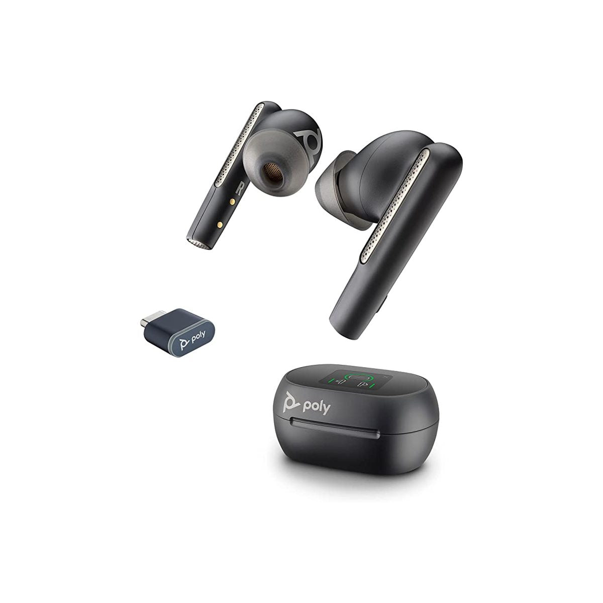 Poly Voyager Free 60+ UC Wireless Earbuds for Mobile Phones - Black
