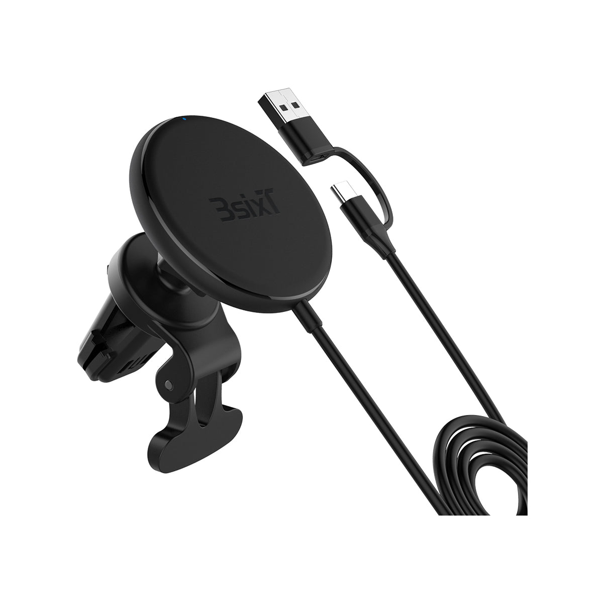 3sixT Magnetic Wireless Car Vent Mount 15W w Charger.