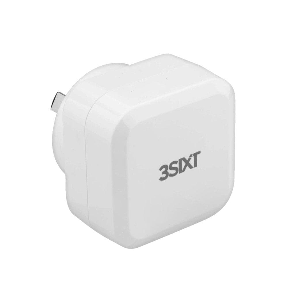 3sixT Wall Charger AU 3.4A + Lightning Cable 1m - White - Power - Techunion -