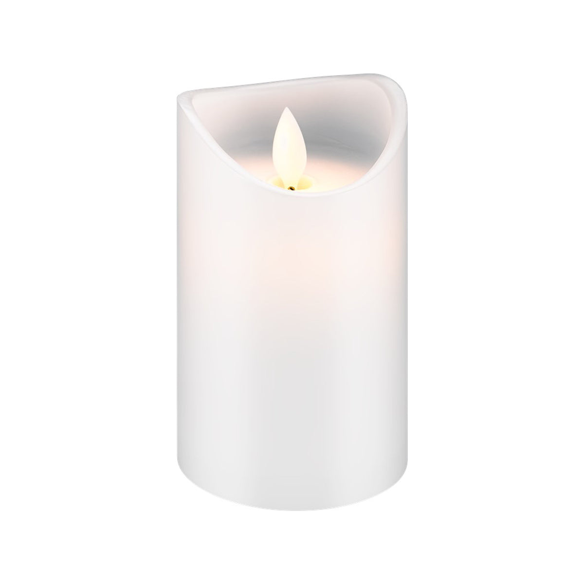 Goobay LED Wax Candle 7.5 x 12.5 cm - White.