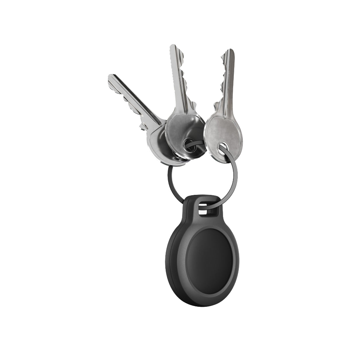 Nomad AirTag Rugged Keychain - Black.
