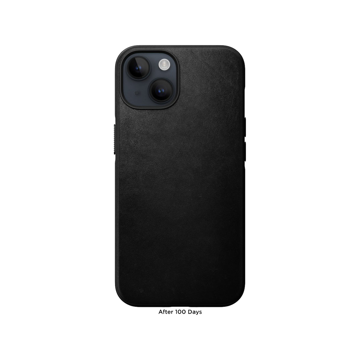 Nomad Modern Leather Phone Case for iPhone 14 - Black Normal Leather.