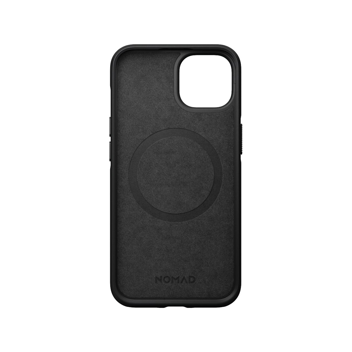 Nomad Modern Leather Phone Case for iPhone 14 - Black Normal Leather.