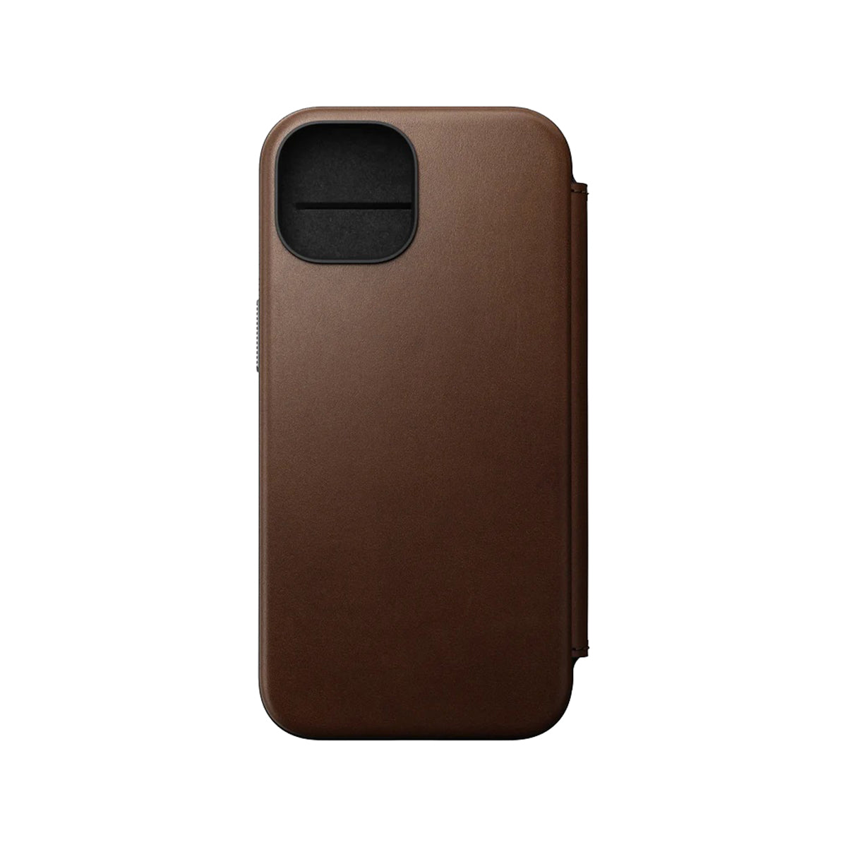 Nomad Leather Folio Case for iPhone 15 - Brown