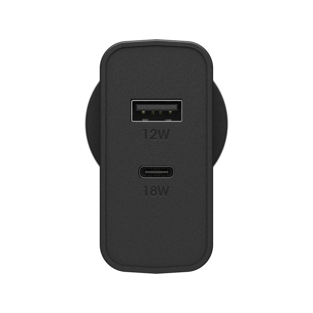 Otterbox USB-C and USB-A Dual Port Wall Charger - Black - Wall Charger - Techunion -