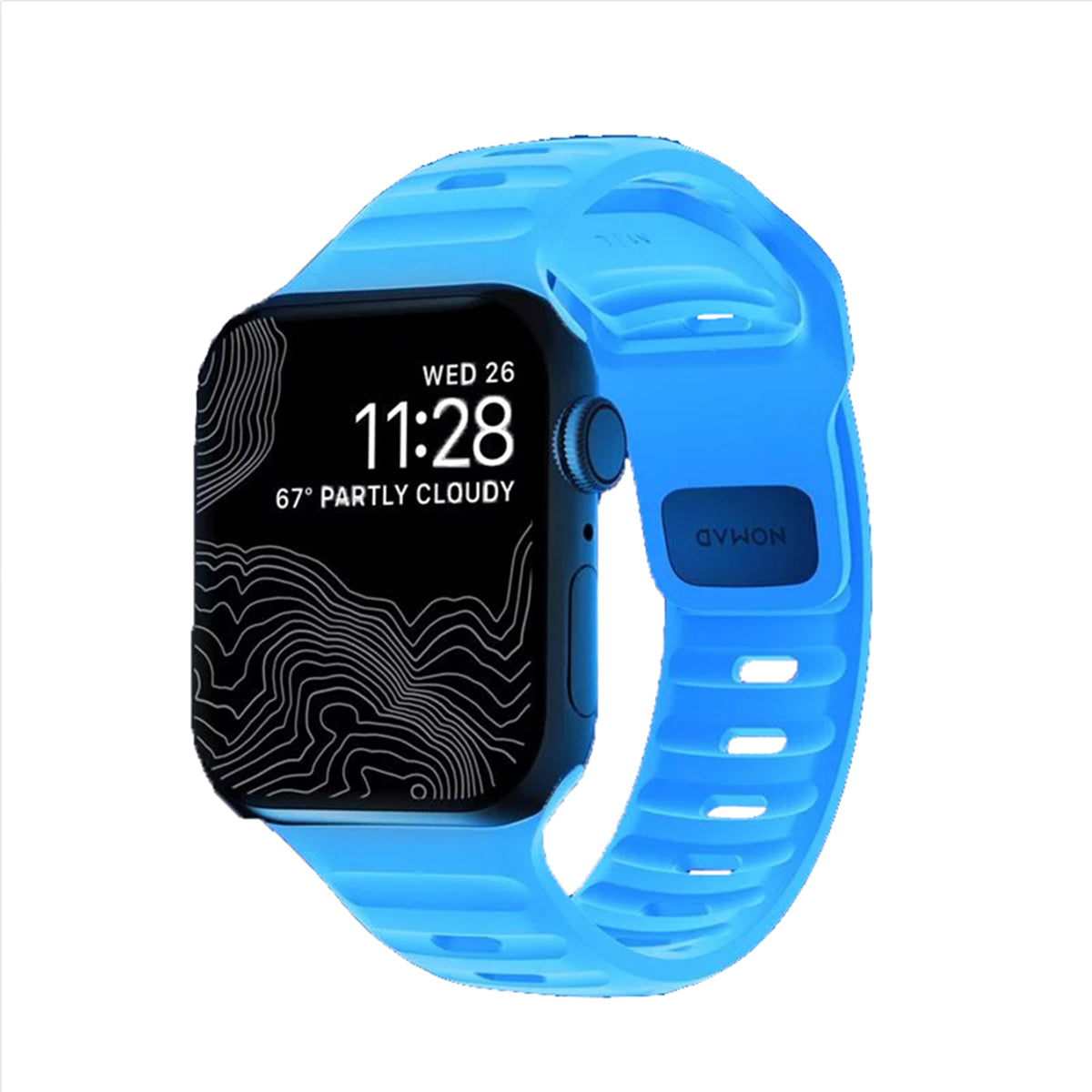 NOMAD Sport Band for Apple Watch (40-42mm) - Icy Blue Glow