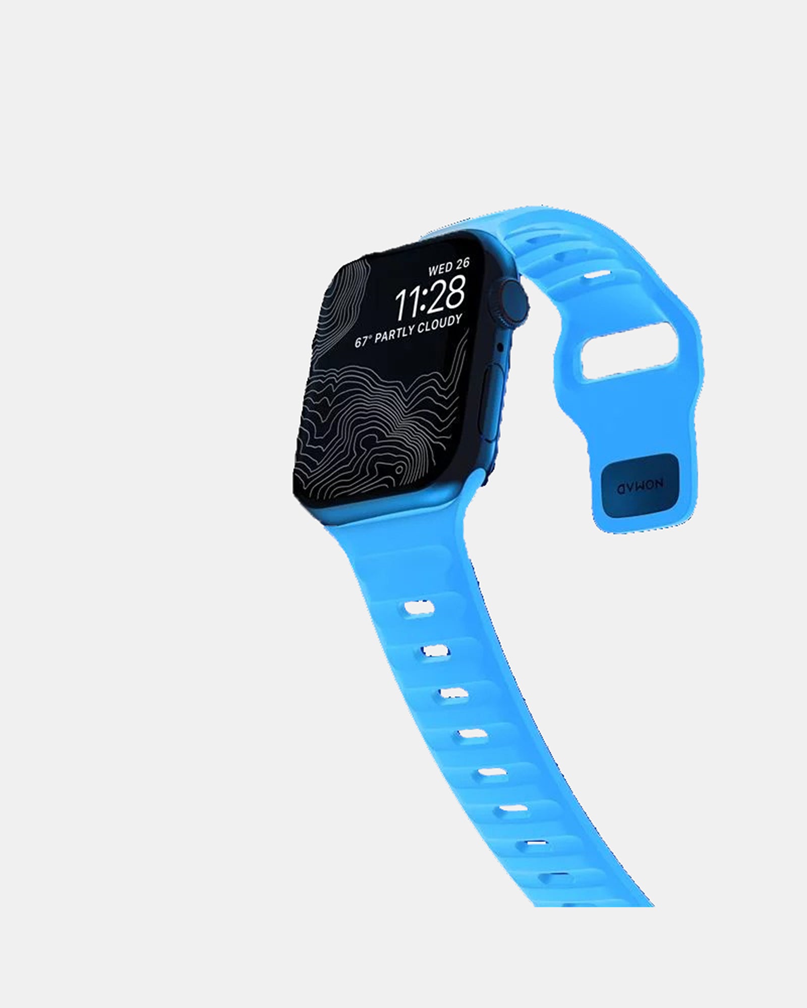 NOMAD Sport Band for Apple Watch (40-42mm) - Icy Blue Glow