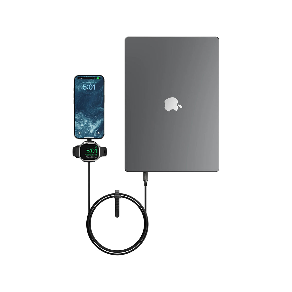 NOMAD Universal Cable for Apple Watch - 1.5m - Carbide