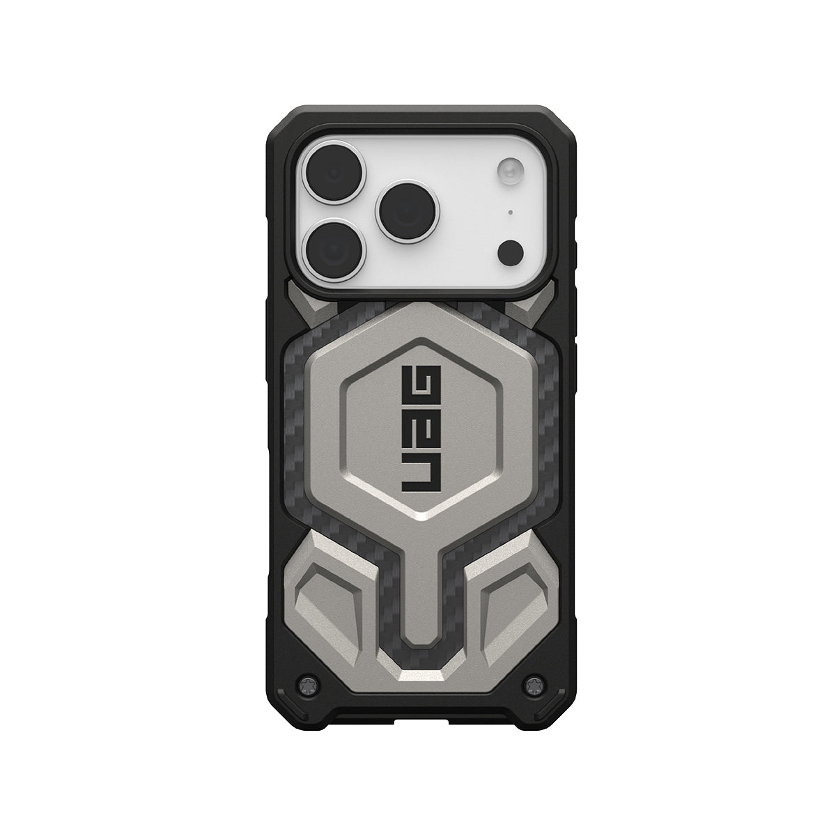 UAG Monarch Pro Rugged Phone Case iPhone 17 Pro - Titanium