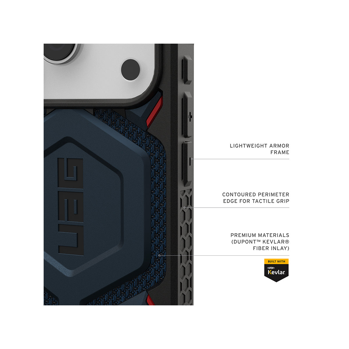 UAG Monarch Pro Rugged Phone Case iPhone 17 Pro - Kevlar Mallard