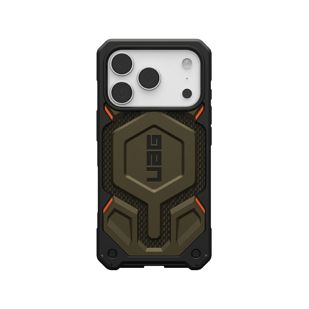 UAG Monarch Pro Rugged Phone Case iPhone 17 Pro - Kevlar Element Green