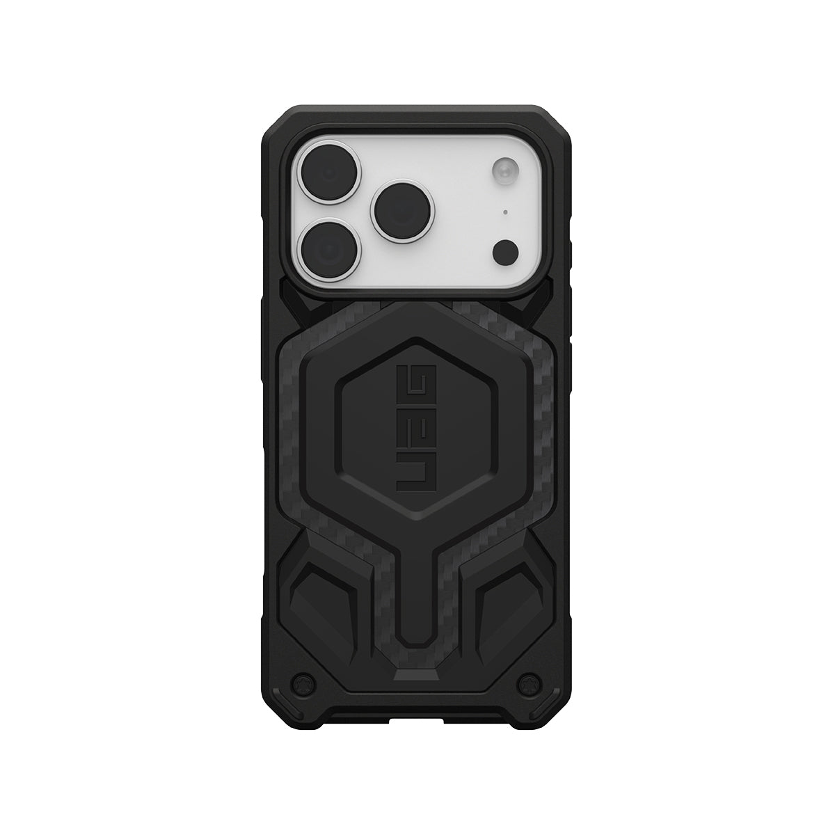 UAG Monarch Pro Rugged Phone Case iPhone 17 Pro - Carbon Fiber