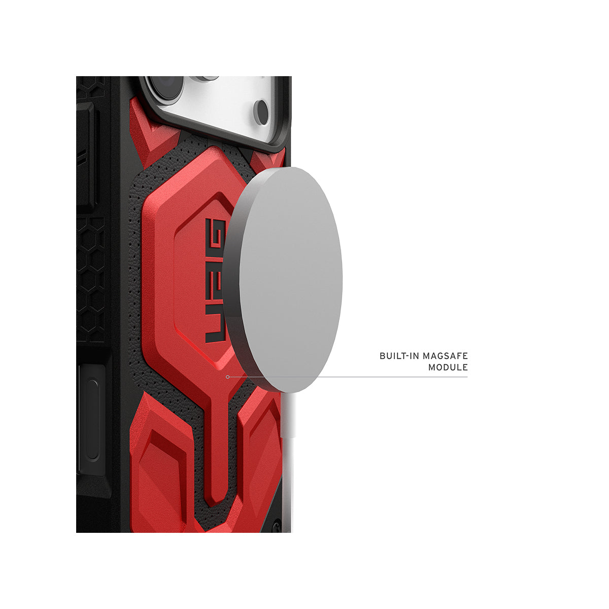 UAG Monarch Pro Rugged Phone Case iPhone 17 Pro Max - Crimson