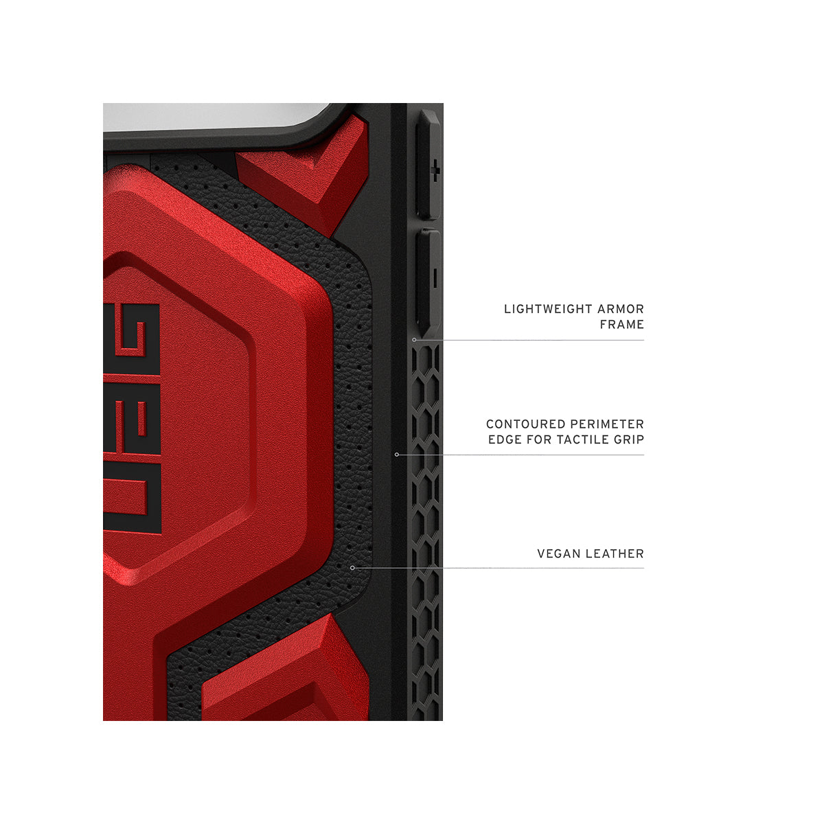 UAG Monarch Pro Rugged Phone Case iPhone 17 Pro Max - Crimson