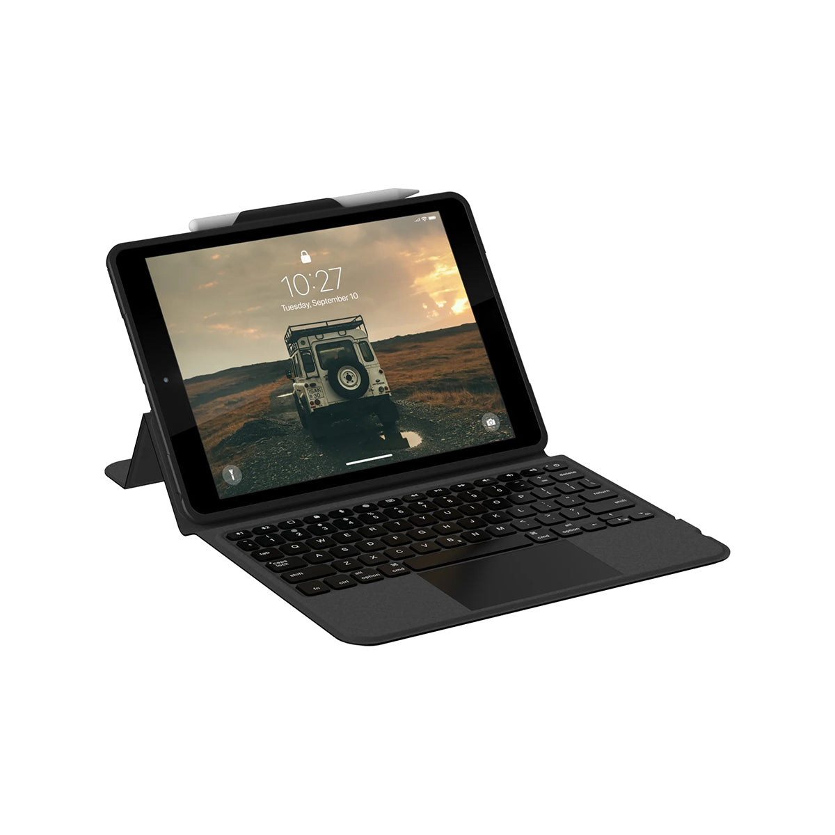 UAG Rugged Keyboard w/BT &Trackpad Eng Case For iPad 10.2 - Black