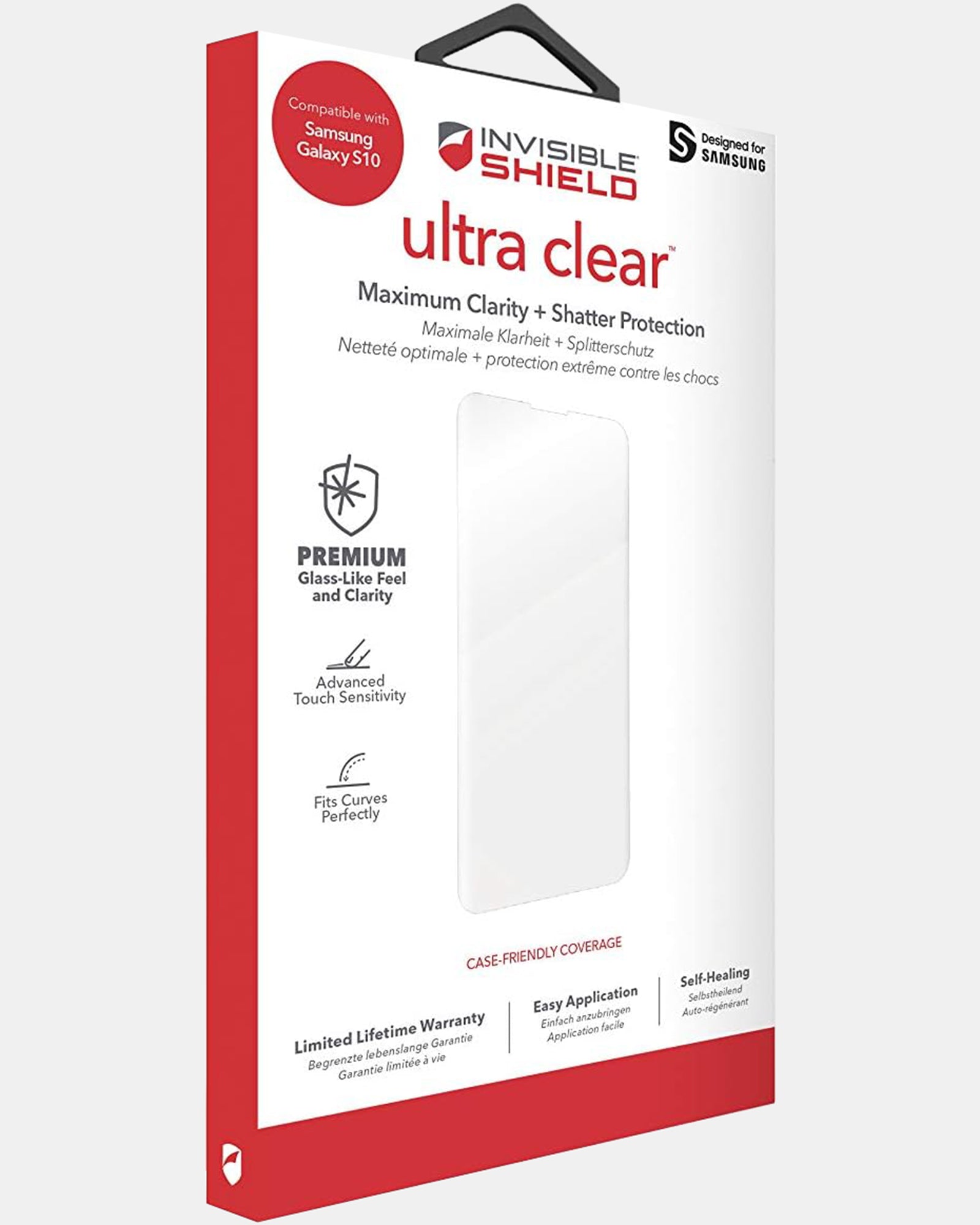 Zagg InvisibleShield-HD Screen Protector for Ultra 2.0-Edge GS10 - Clear