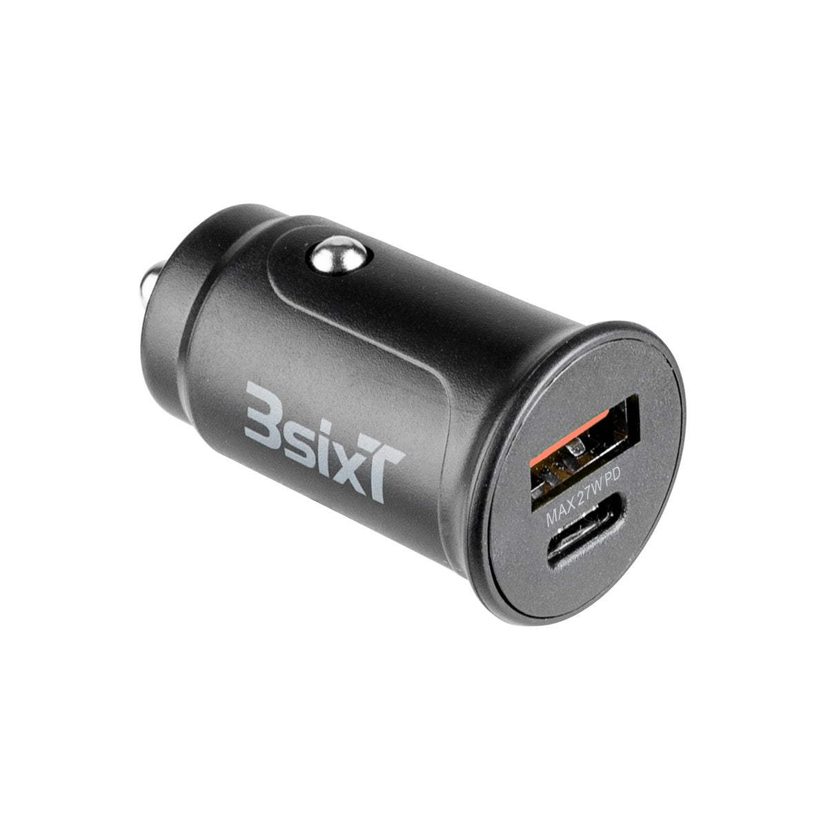 3sixT Car Charger 20W + Tough USB-C to Lightning Cable - Black