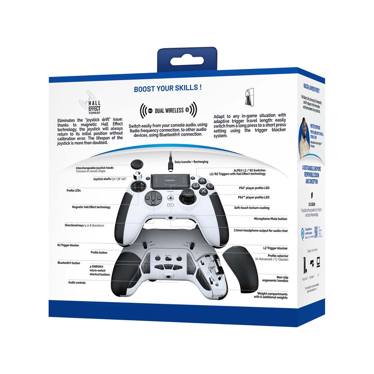 Nacon PS5 Revolution Pro 5 Gaming Controller (White)