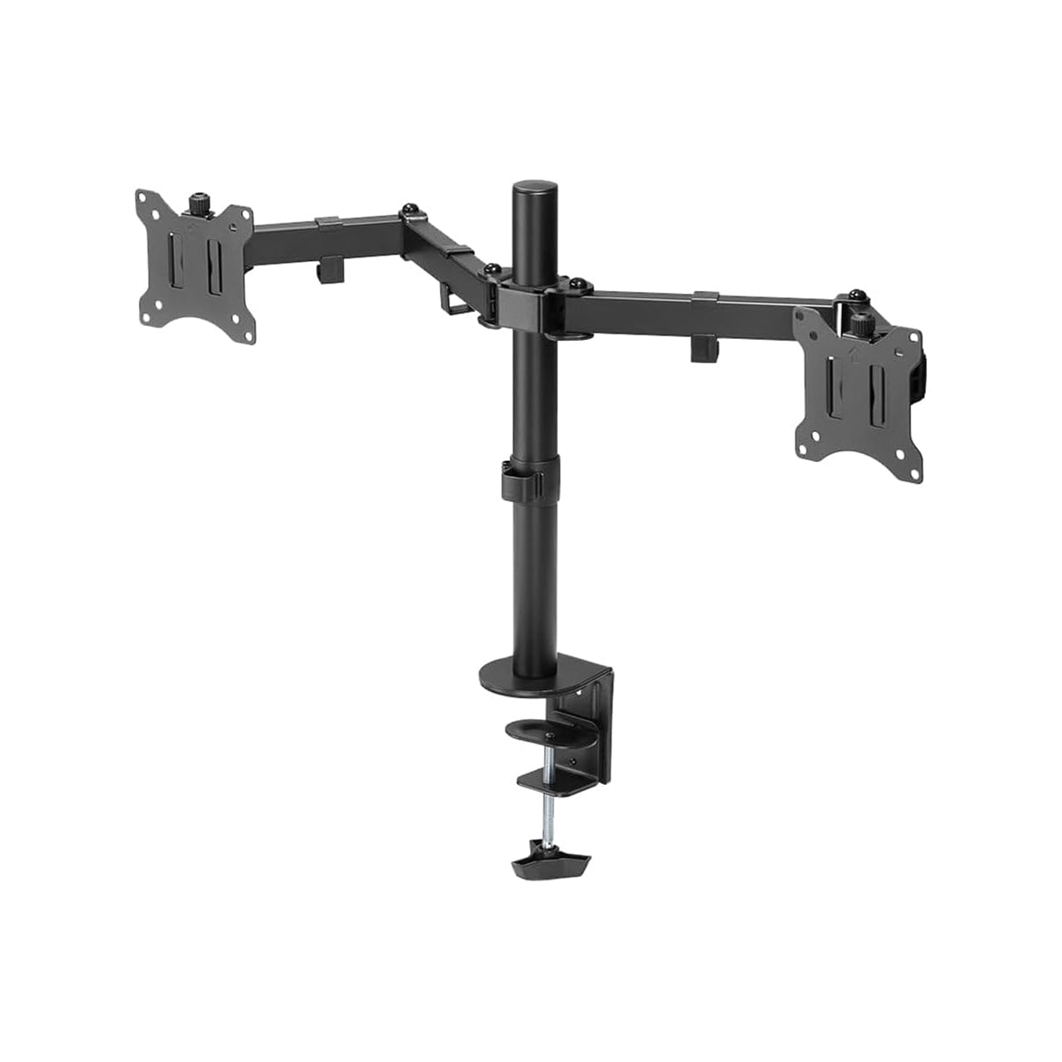 Goobay Dual Monitor Mount - Adjustable 43-81 cm, Ergonomic Desk Stand