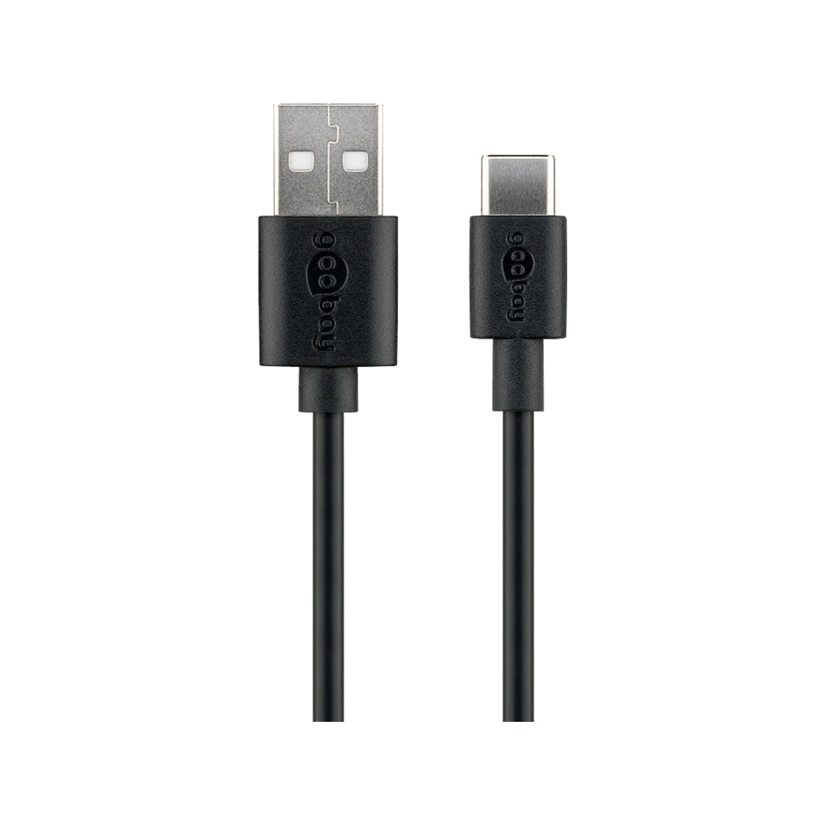 Goobay USB-C to USB-A Charge & Sync Cable 2M for iPhone Phones/iPad - black