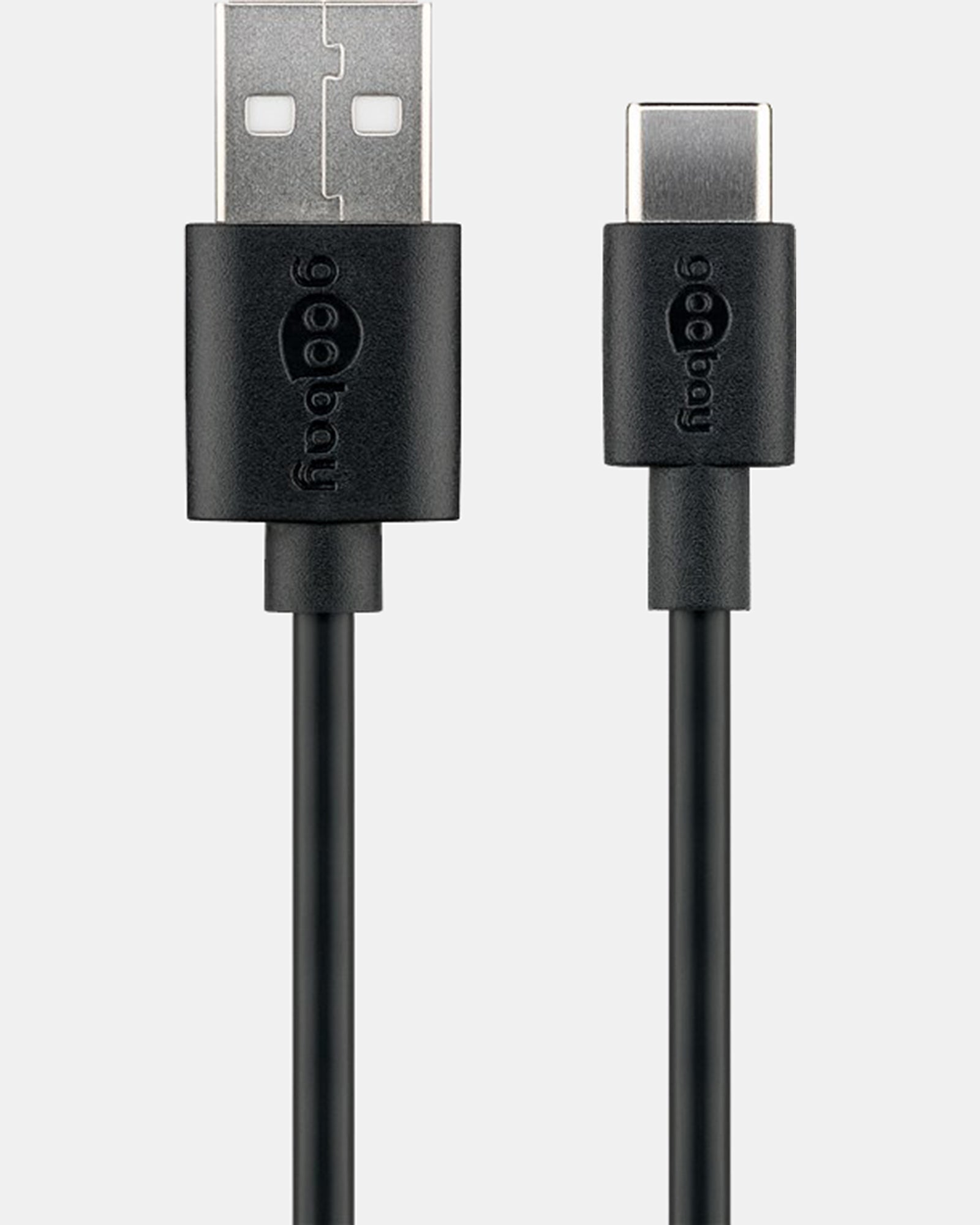 Goobay USB-C to USB-A Charge & Sync Cable 2M for iPhone Phones/iPad - black