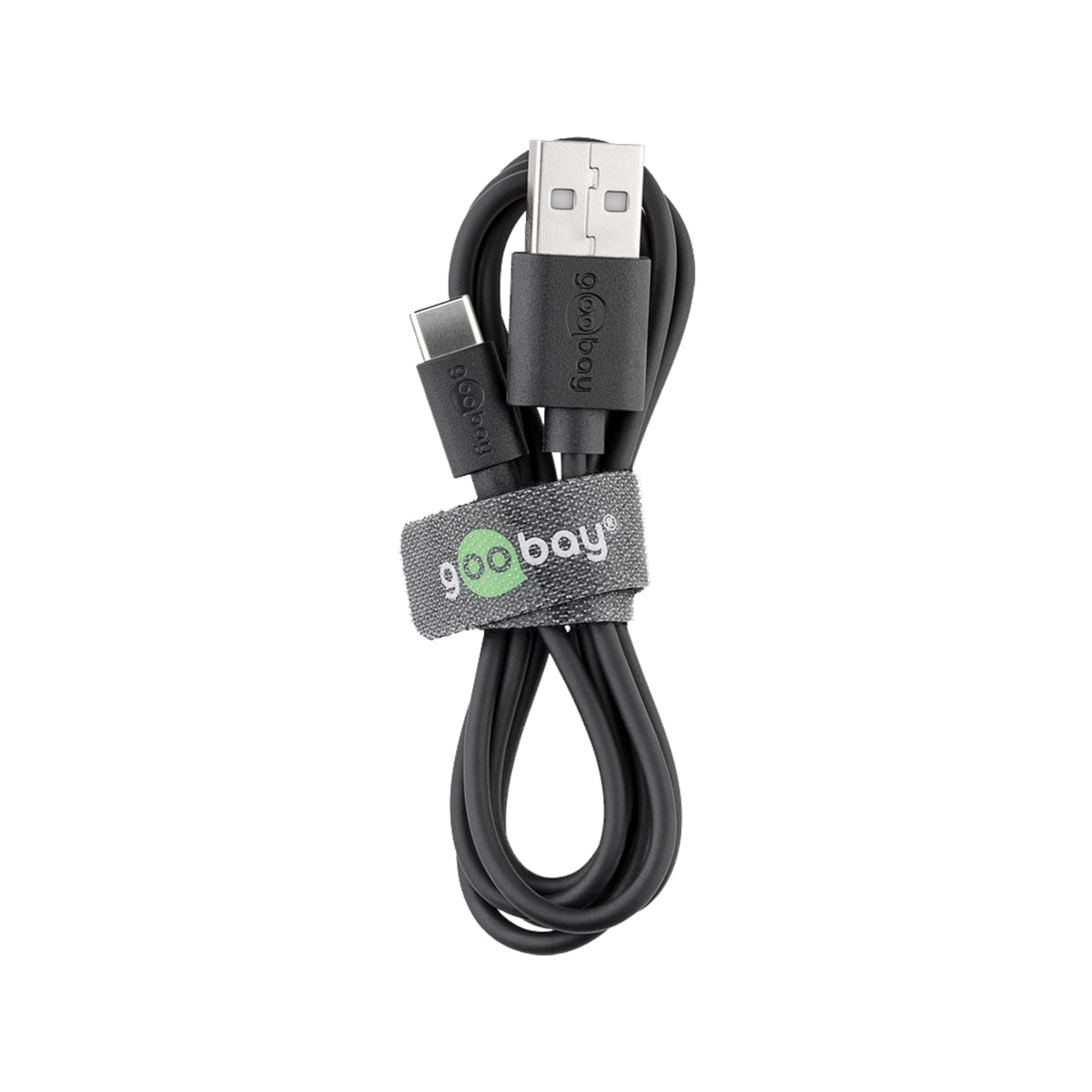 Goobay USB-C to USB-A Charge & Sync Cable 2M for iPhone Phones/iPad - black