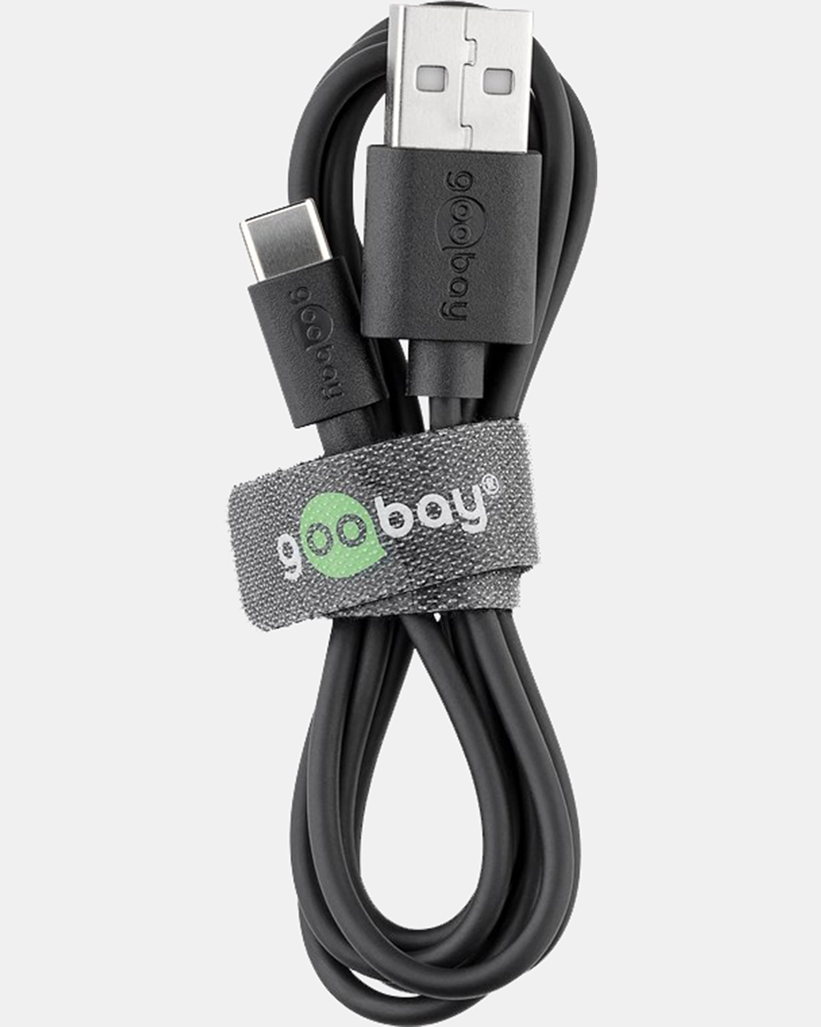 Goobay USB-C to USB-A Charge & Sync Cable 2M for iPhone Phones/iPad - black