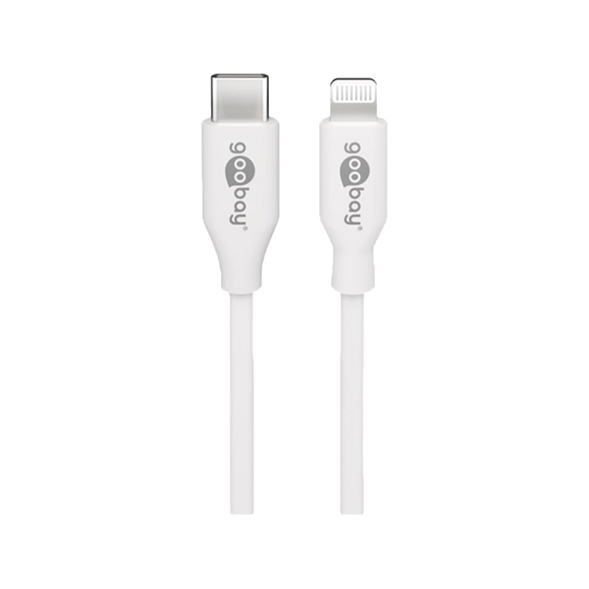 Goobay USB-C to Lightning Cable 1m for iPhone/iPad/iPod/AirPod - White