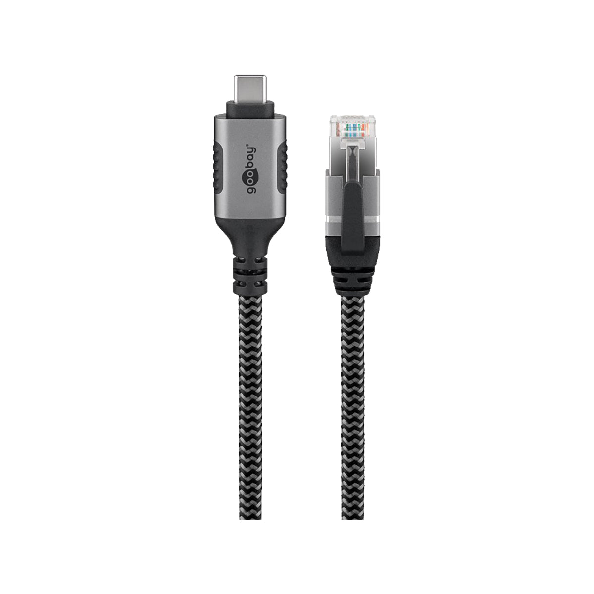 GooBay USB-C™ 3.1 to RJ45 Ethernet Cable 2m for Laptop/Tablet - Black