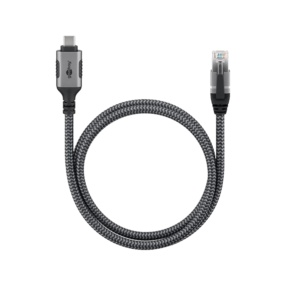 GooBay USB-C™ 3.1 to RJ45 Ethernet Cable 2m for Laptop/Tablet - Black