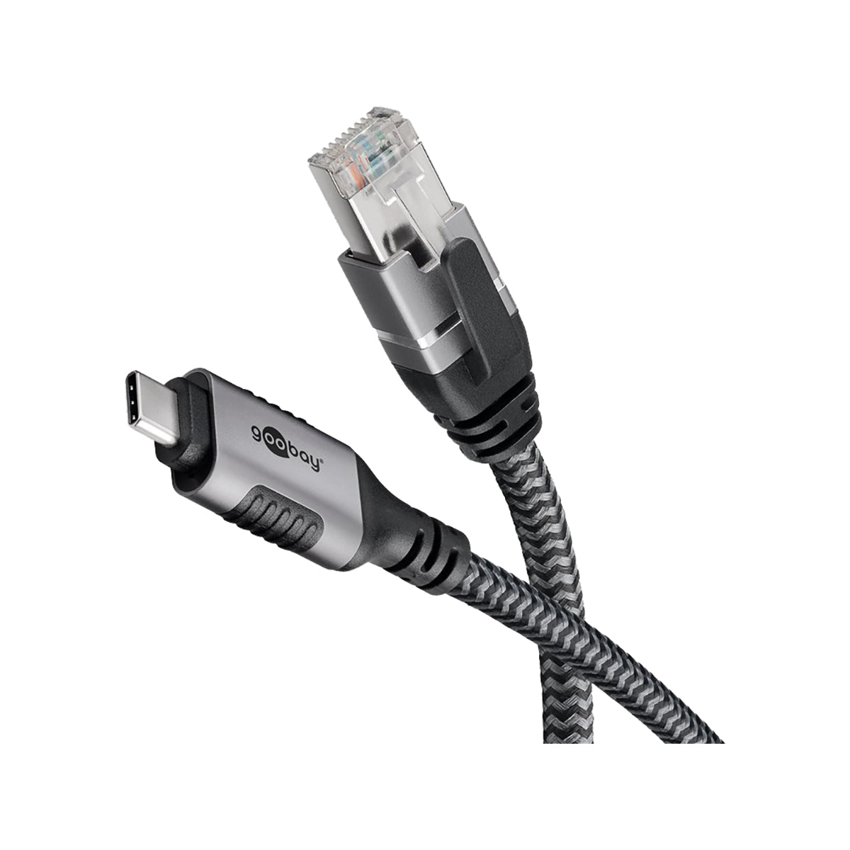 GooBay USB-C™ 3.1 to RJ45 Ethernet Cable 3m for Laptop/Tablet - Black