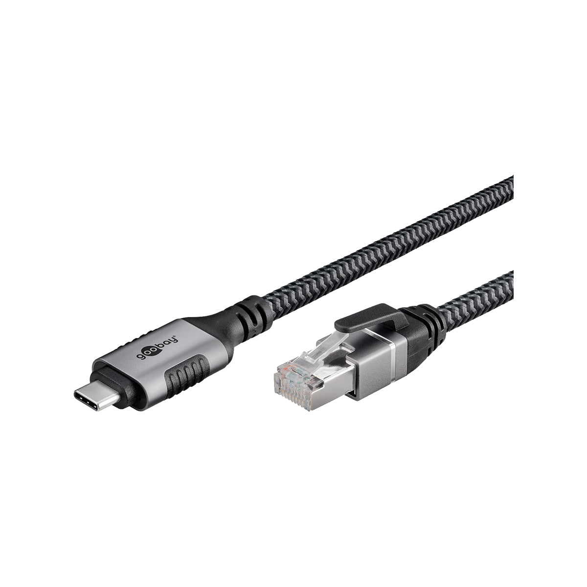 GooBay USB-C™ 3.1 to RJ45 Ethernet Cable 3m for Laptop/Tablet - Black
