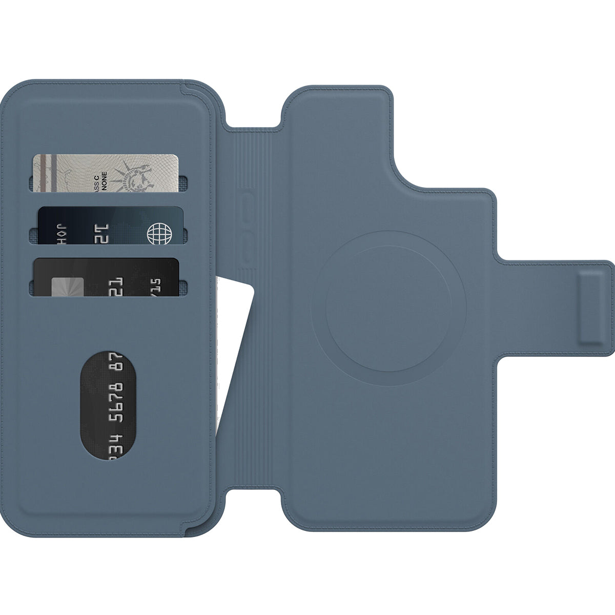 OtterBox Magsafe Folio Phone case for iPhone 14 Plus - Blue Grey