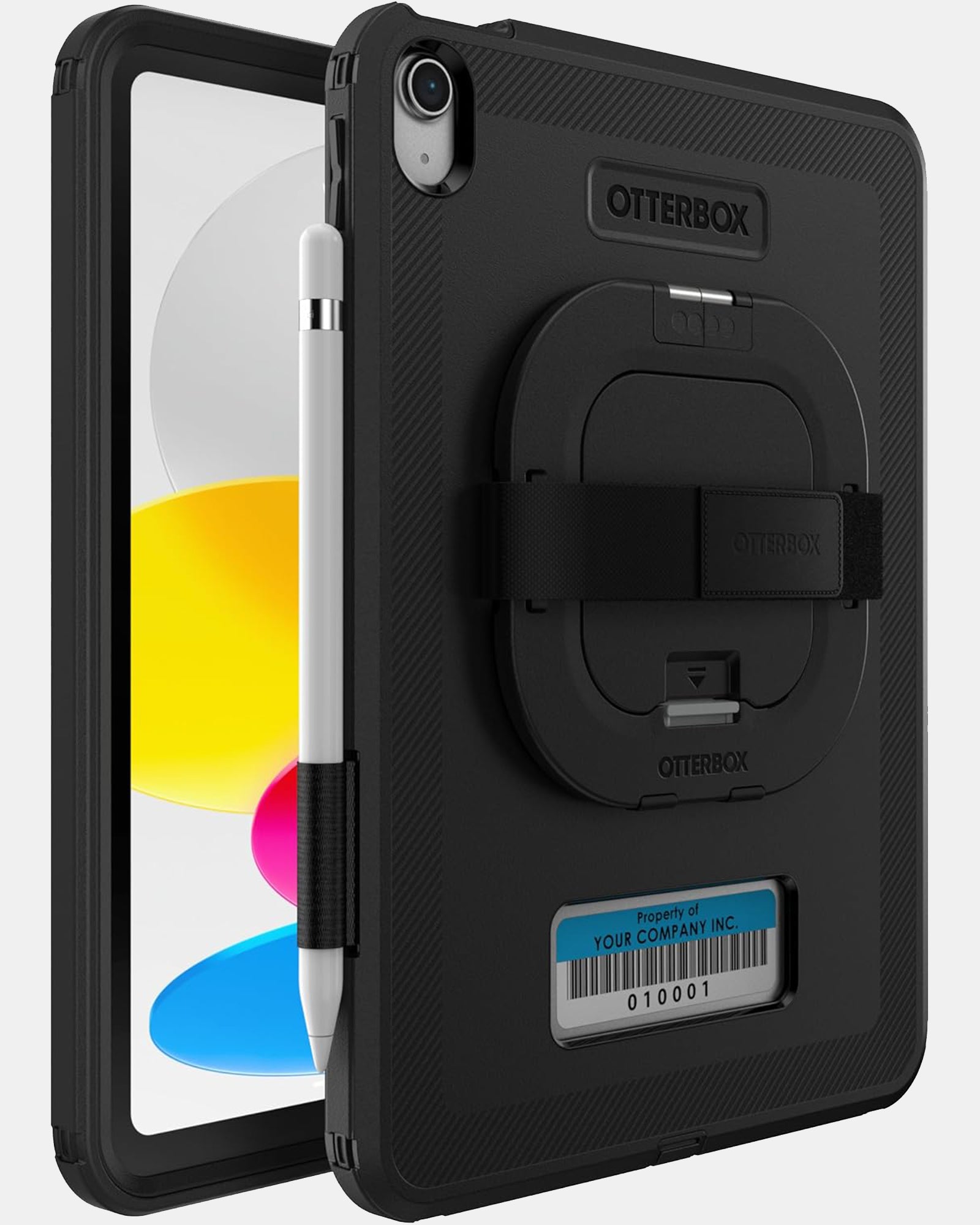 OtterBox Defender Strap/Stand for iPad 10.9/11 Gen 10/A16 (B2B) - Black