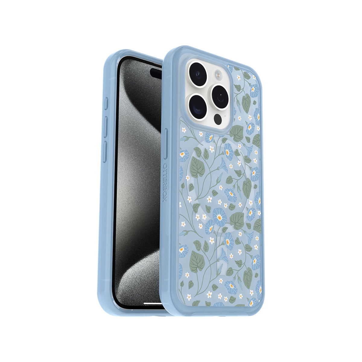 OtterBox Symmetry MagSafe Phone Case For iPhone 15 Pro - Dawn Floral
