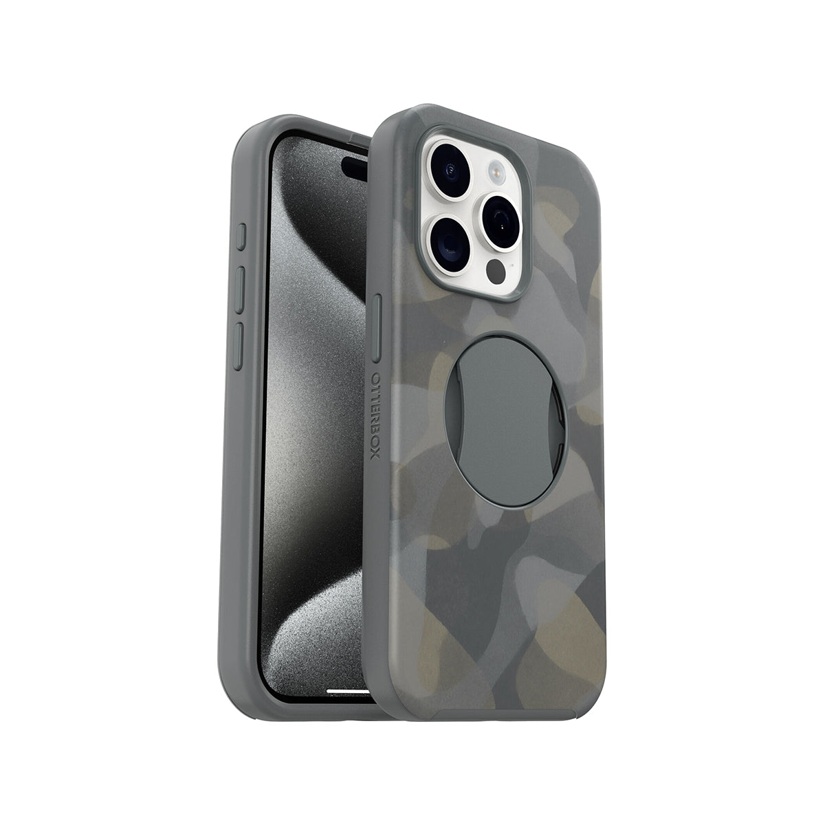 OtterBox OTTERGRIP Phone Case For - iPhone 15 Pro  - Iron Camo