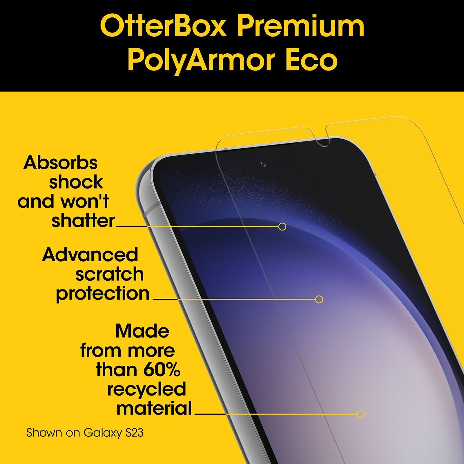 Otterbox Premium PolyArmor Eco Screen Protector for Samsung Galaxy S24 Plus
