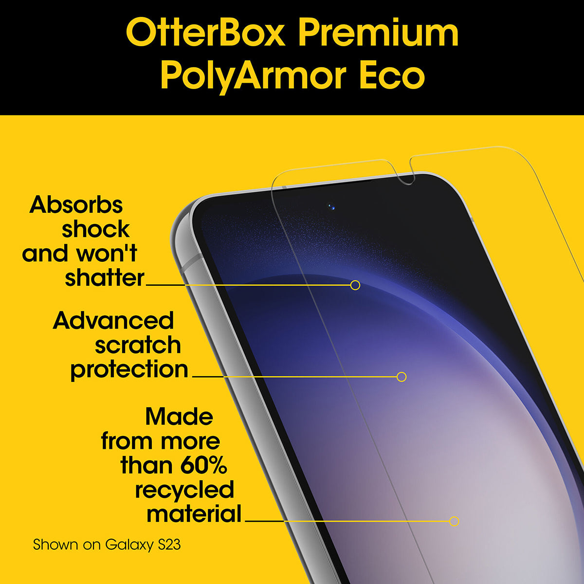 Otterbox Premium PolyArmor Eco Screen Protector for Samsung Galaxy S24 Ultra
