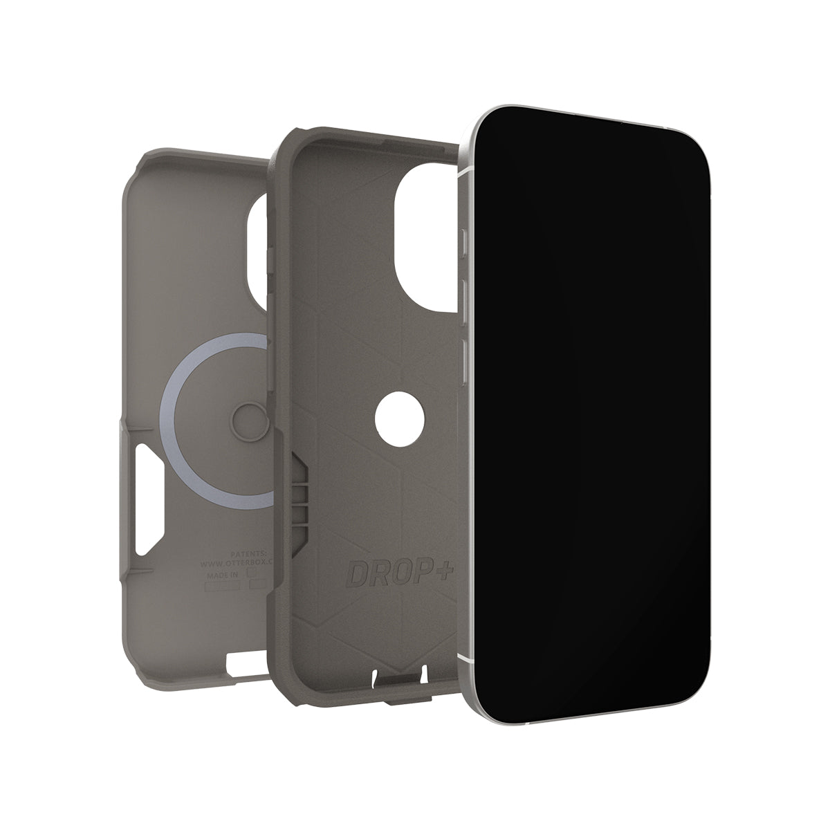 OtterBox Commuter Magsafe Case Camera Button iPhone 17 - Light Grey