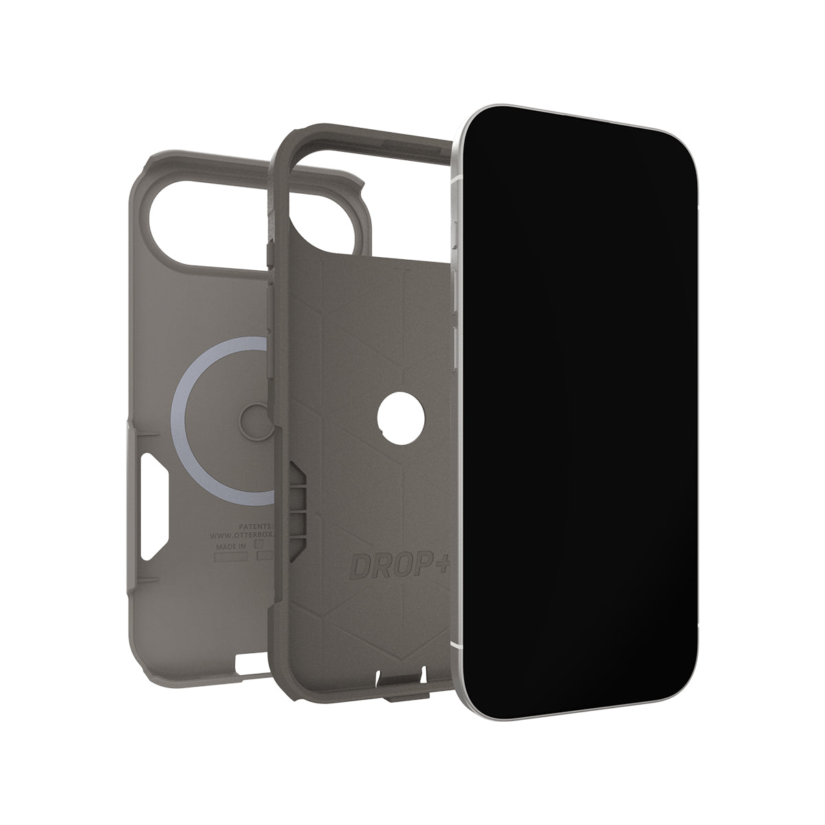 OtterBox Commuter Magsafe Case Camera Button iPhone 17 Air - Light Grey