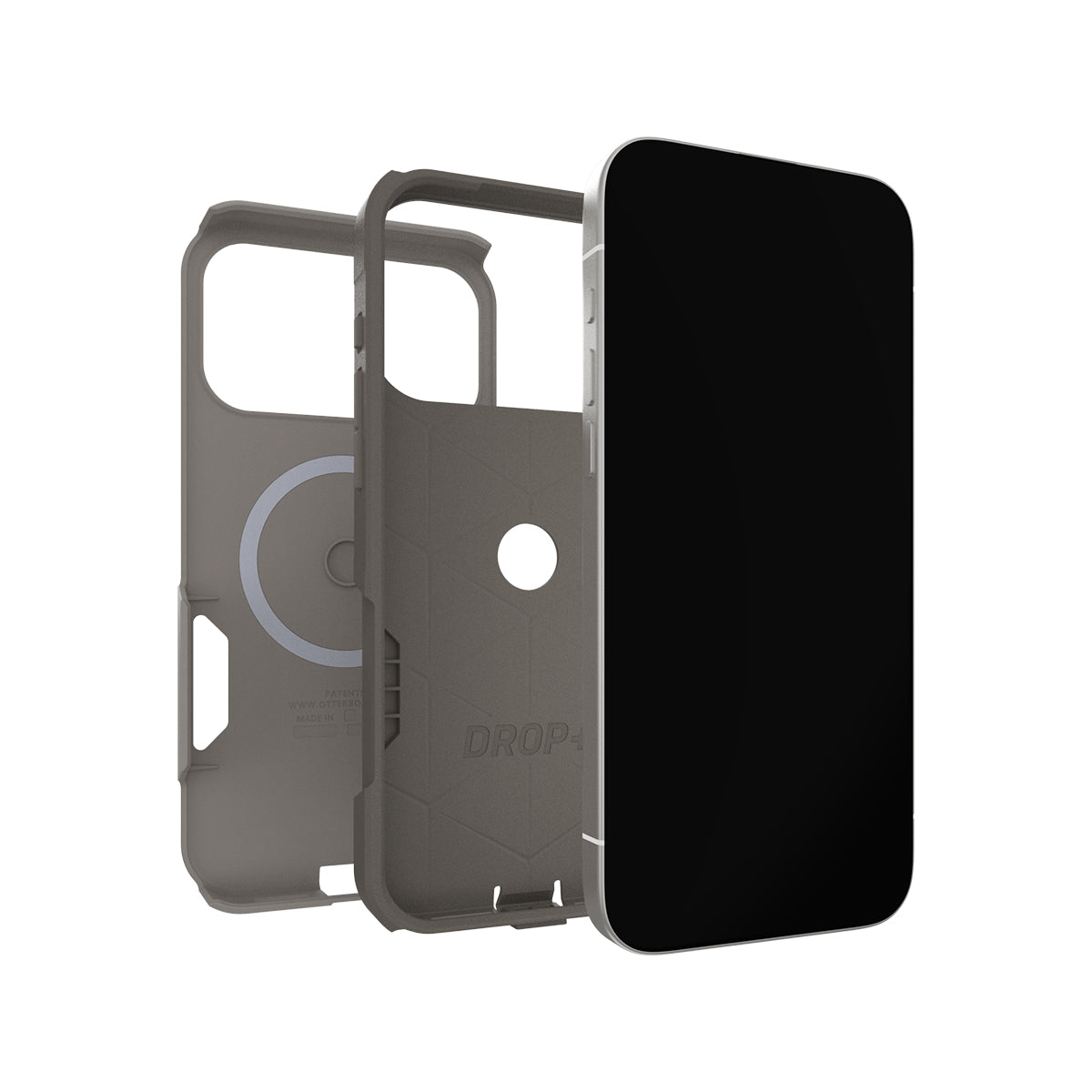 OtterBox Commuter Magsafe Case Camera Button iPhone 17 Pro Max - Light Grey