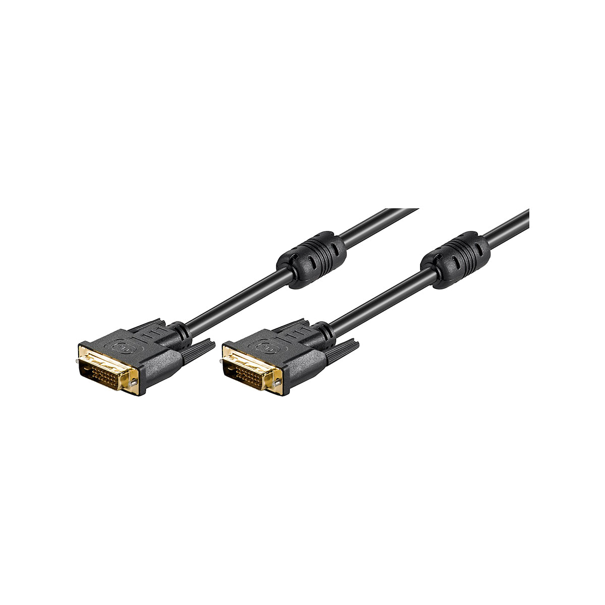 Goobay DVI-D Full HD Cable Dual Link, Gold-Plated Cable 15 m for Monitors/Projectors