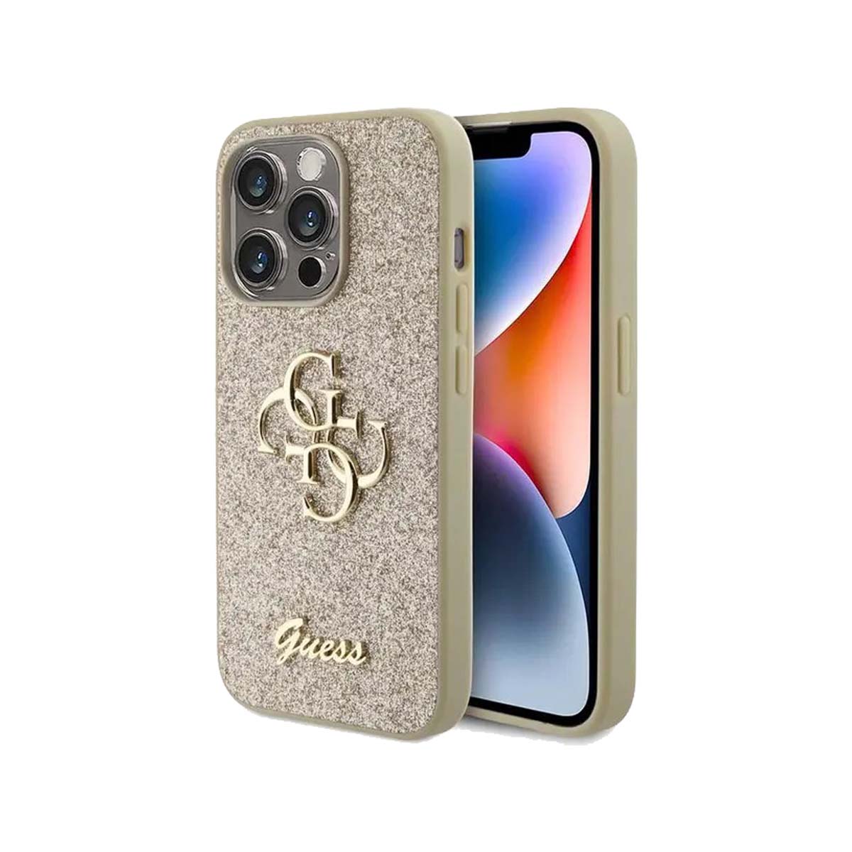 Guess Glitter Edition Phone Case for iPhone 15 Pro