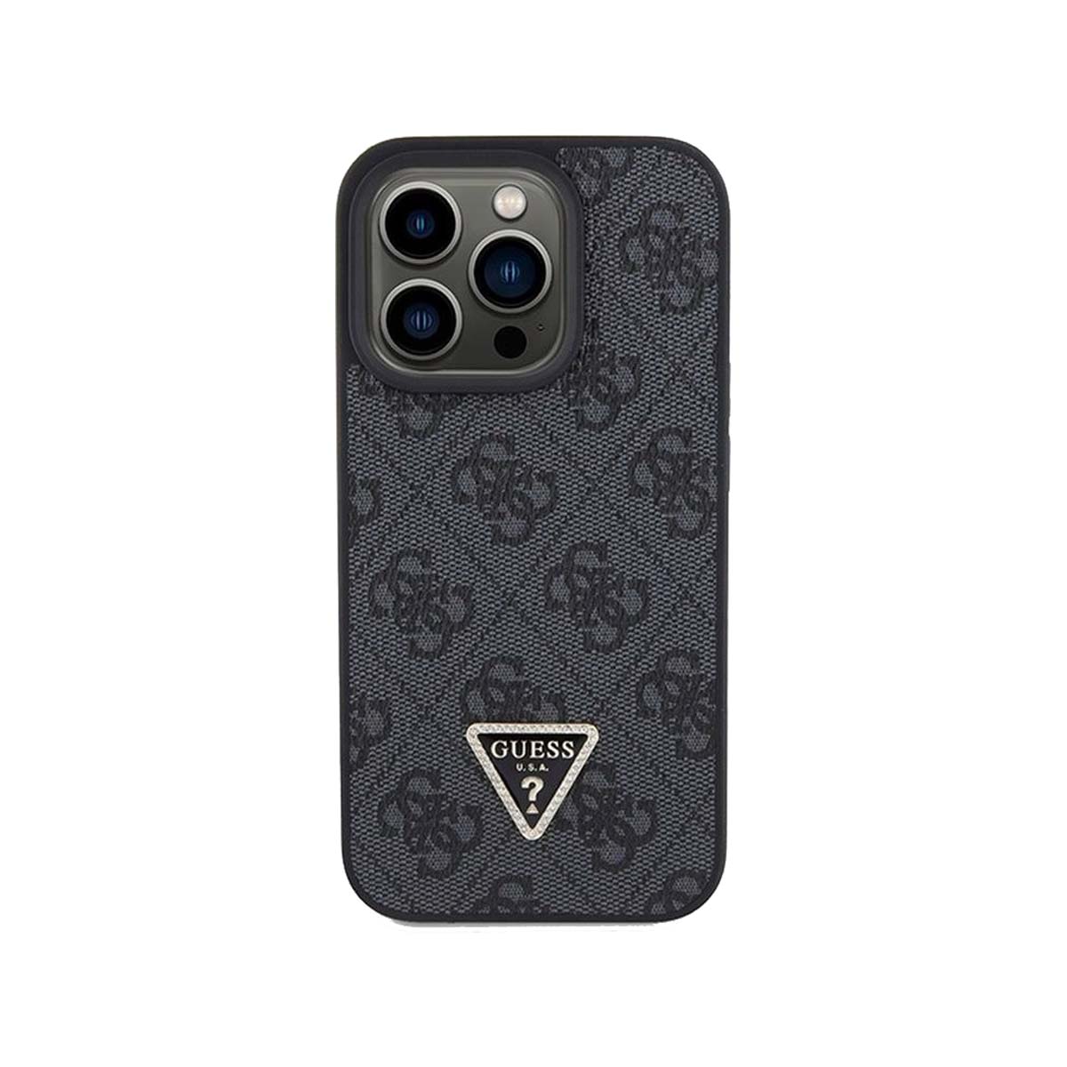 Guess 4G Diamond Smooth Phone Case for iPhone 15 Pro