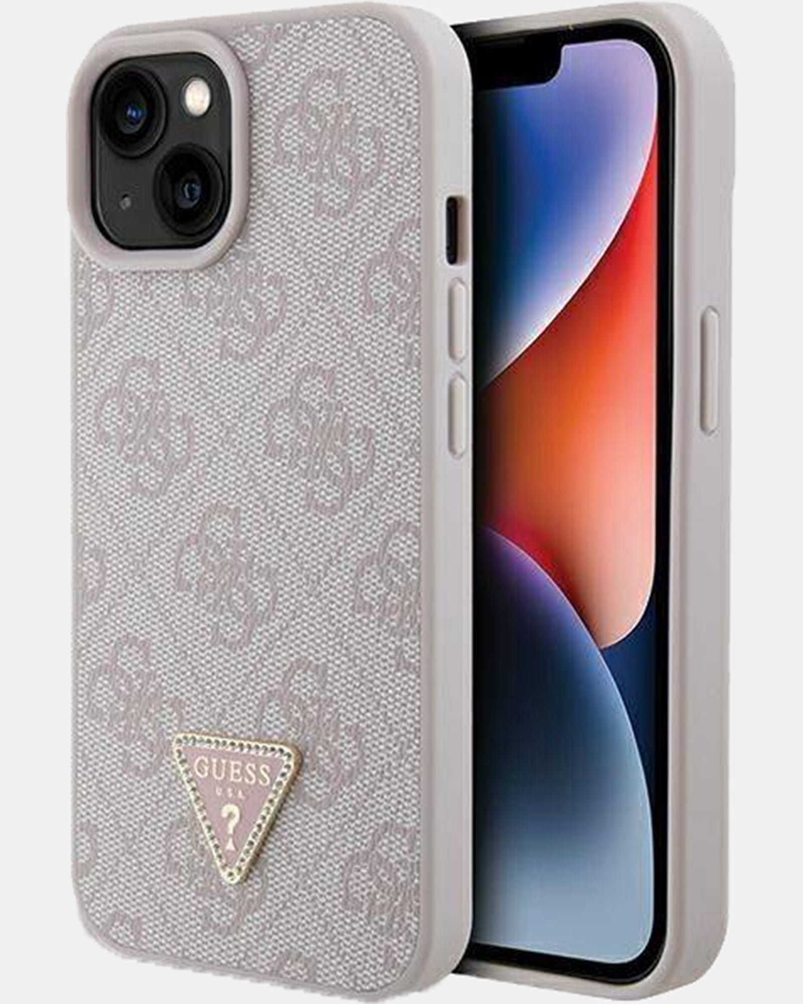 Guess 4G Diamond Edition Leather Phone Case for iPhone 15