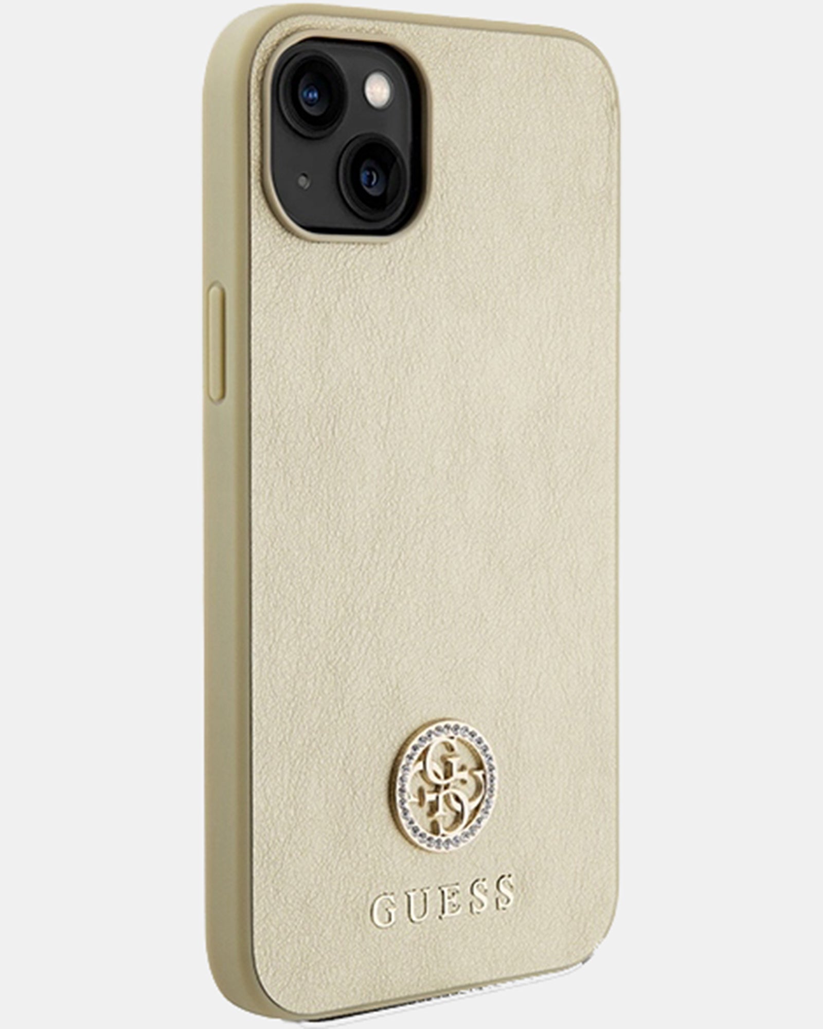 Guess 4G Diamond Smooth Leather Phone Case for iPhone 15