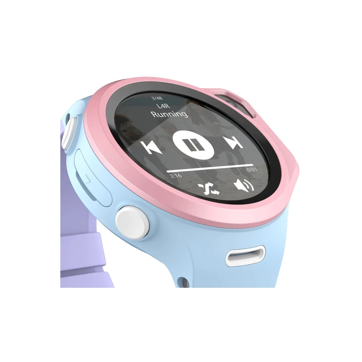 MyFirst Fone R1s All- in-One Smartwatch for Kids - Heart monitoring, GPS, WiFi, 4G, nanoSIM, Music Player, Camera in Cotton Candy