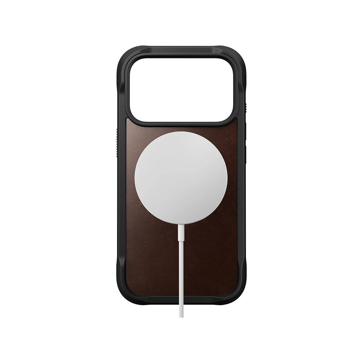 NOMAD Rugged Leather Case iPhone 17 Pro - Rustic Brown Horween