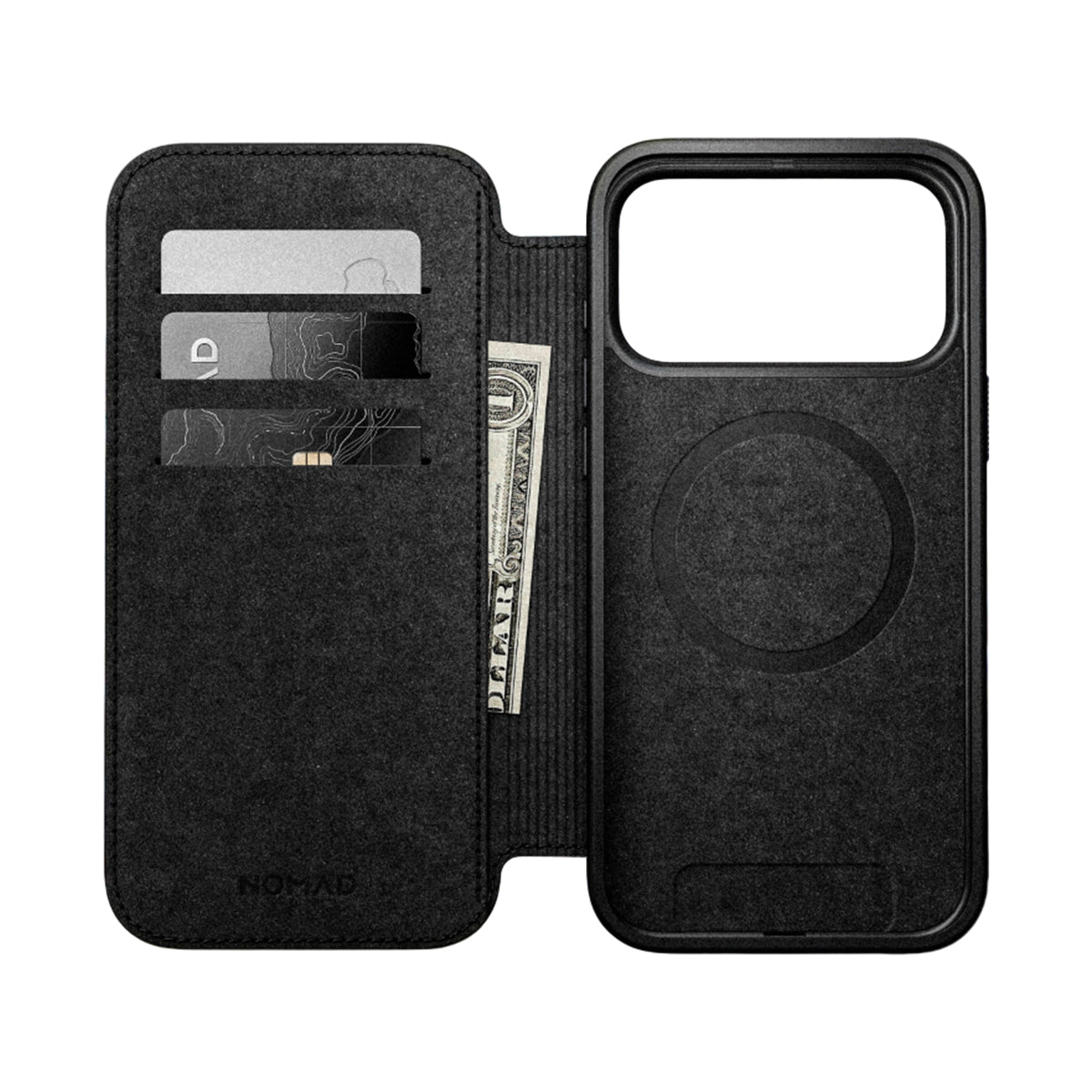 NOMAD Modern Leather Folio iPhone 17 Pro Max - Black Ecco