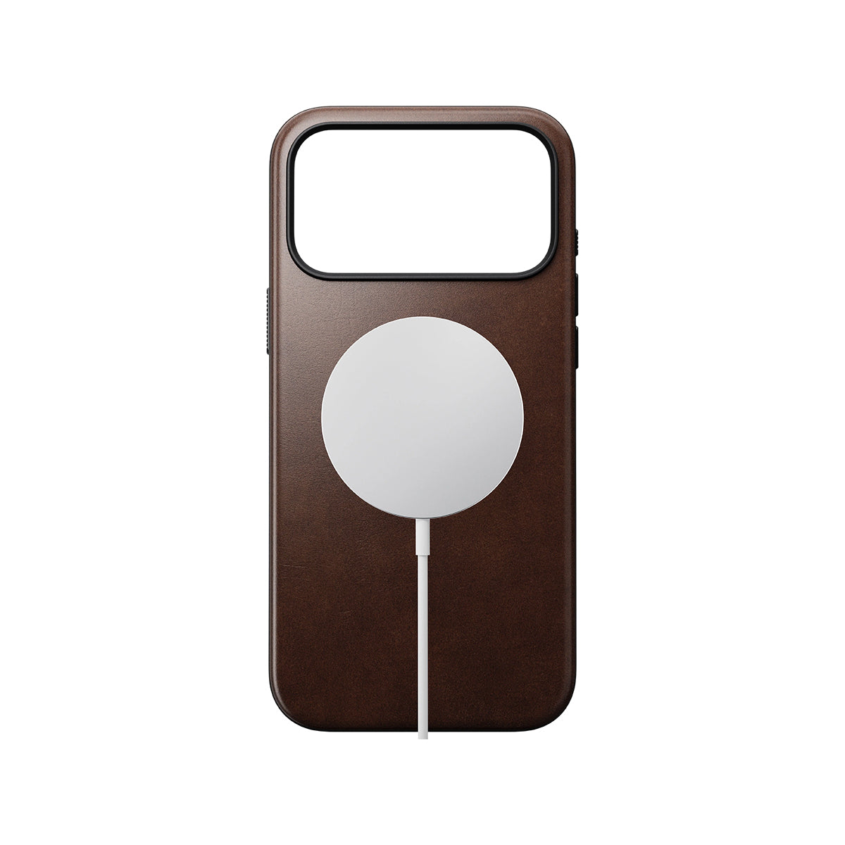 NOMAD Modern Leather Case iPhone 17 Pro - Rustic Brown Horween